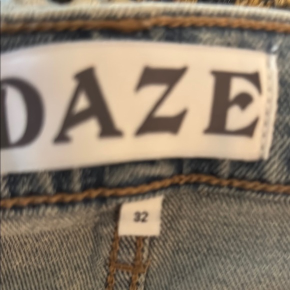 NWOT Daze Women's Straight Leg Jeans - Light Blue 32 - Picture 6 of 7